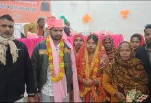 Photo of सामूहिक विवाह:  18 में से 16 जोड़ों ने सामूहिक विवाह में निभाई रस्मे, देसी नाच ने खूब किया मनोरंजन