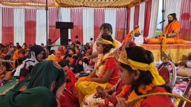 Photo of श्रीराम विवाह की कथा सुन भक्त हुए भावविभोर,  विवाह के दृश्य का रसपान करते रहे श्रोता