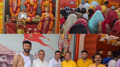 Photo of श्री राम जानकी मंदिर पट्टी में धूमधाम से मनाया गया श्रीराम जन्मोत्सव