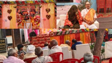 Photo of अमरगढ़ पट्टी रमगढ़ा में अमृतमयी श्रीमद्भागवत कथा का आयोजन, गोवर्धन पूजा प्रसंग पर भावविभोर हुए श्रद्धालु