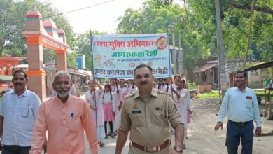 Photo of थाना संग्रामपुर की अनोखी पहल, नशे के खिलाफ जागरूकता रैली निकाली