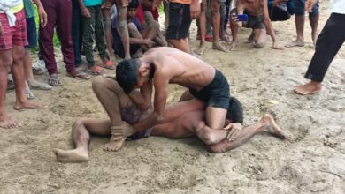 Photo of नाग पंचमी पर अखाड़े में गूंजे जयकारे, नवयुवकों ने दिखाया दमखम