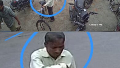 Photo of पट्टी नगर बाईपास पर श्रृंगार स्टोर के बाहर साइकिल चोरी, सीसीटीवी में कैद हुई घटना